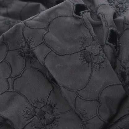 MONCLER GENIUS 4 SIMONE ROCHA フローラル刺繍切替 カットソー コットン ブラック モンクレール トップス MONCLER