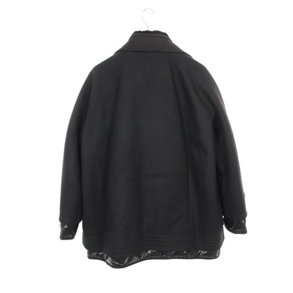 EMILY ダウンコート ウール ナイロン ブラック モンクレール アウター MONCLER