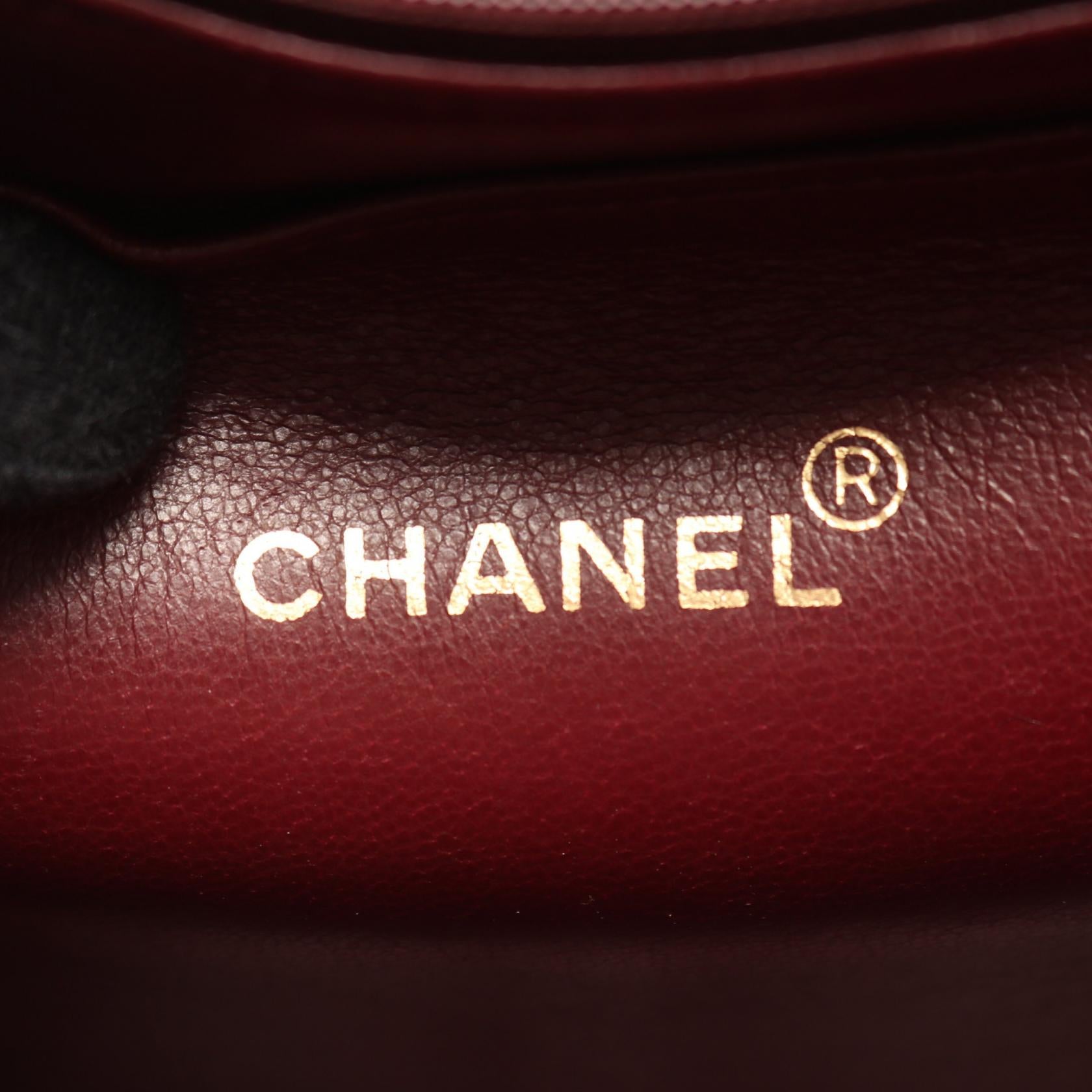 デカマトラッセ30 シングルフラップ Wチェーンショルダーバッグ ラムスキン ブラック ゴールド金具 シャネル バッグ CHANEL