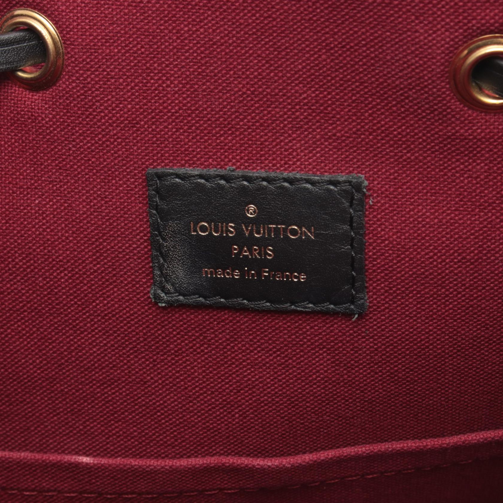 モンスリ NM PM モノグラム バックパック リュックサック PVC レザー ブラウン ブラック ルイヴィトン バッグ LOUIS VUITTON