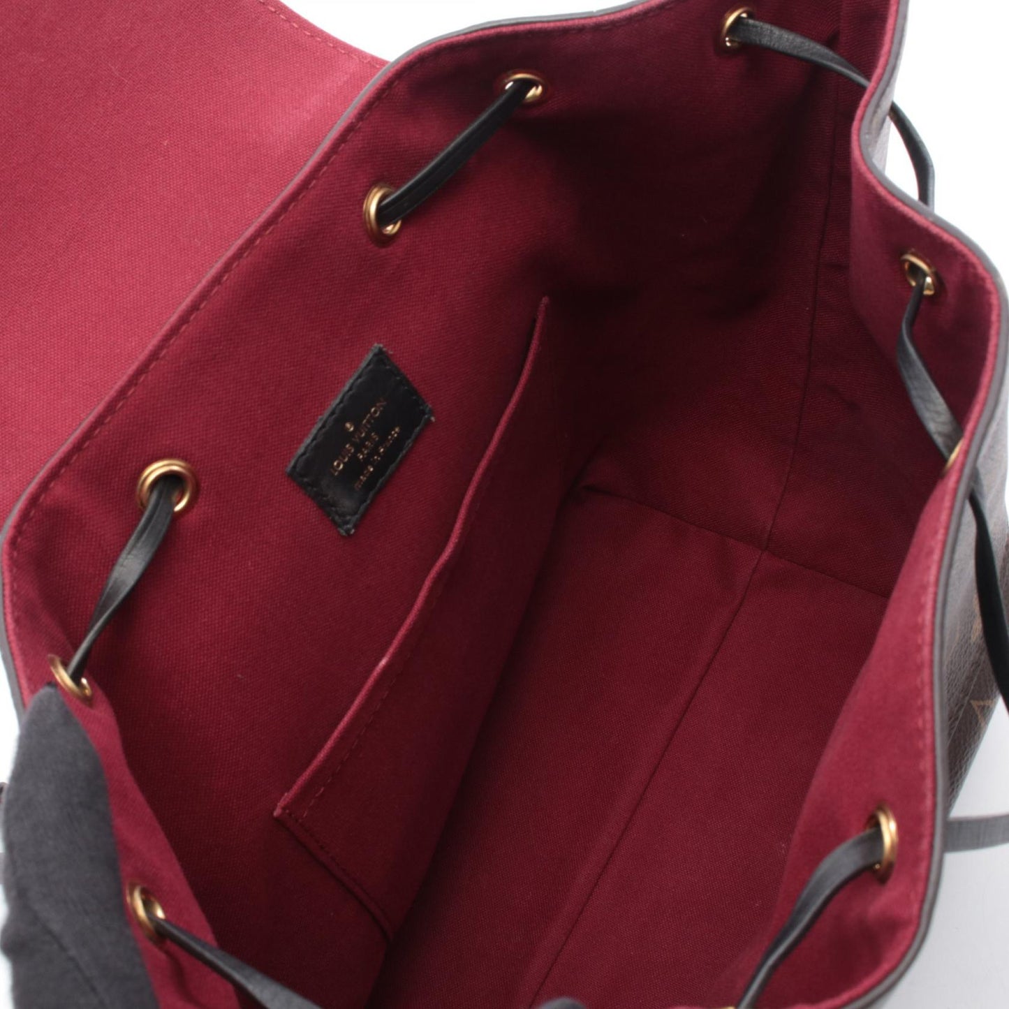モンスリ NM PM モノグラム バックパック リュックサック PVC レザー ブラウン ブラック ルイヴィトン バッグ LOUIS VUITTON