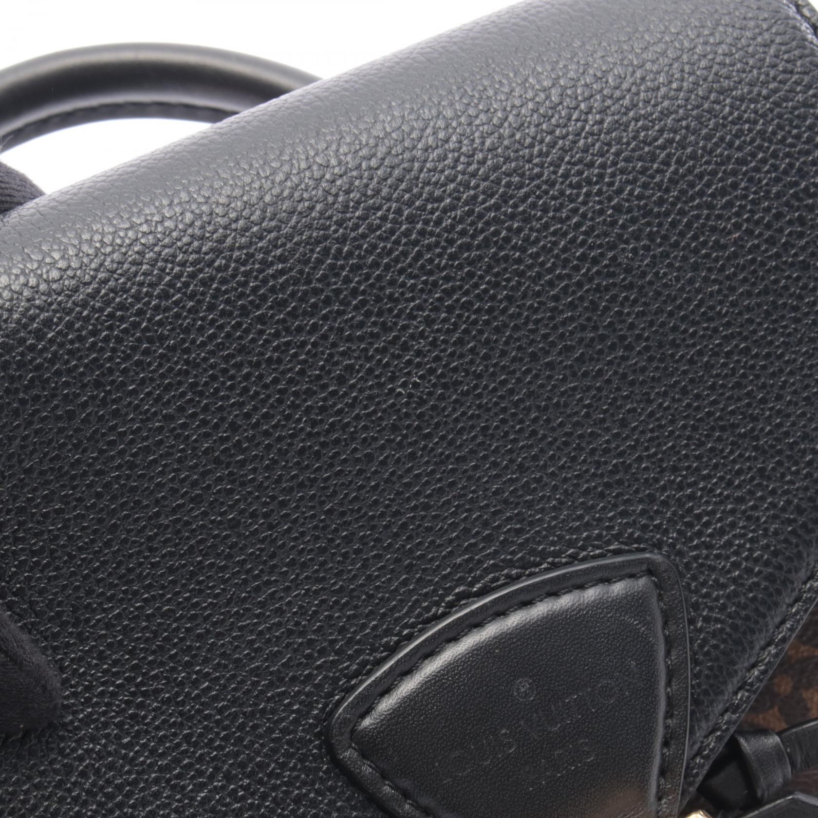 モンスリ NM PM モノグラム バックパック リュックサック PVC レザー ブラウン ブラック ルイヴィトン バッグ LOUIS VUITTON