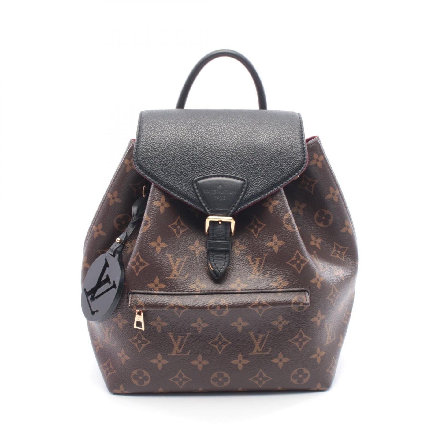 モンスリ NM PM モノグラム バックパック リュックサック PVC レザー ブラウン ブラック ルイヴィトン バッグ LOUIS VUITTON