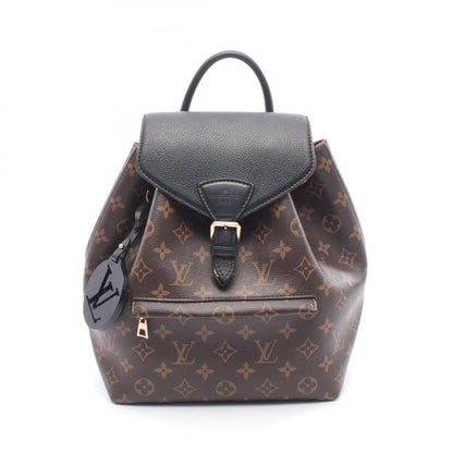 モンスリ NM PM モノグラム バックパック リュックサック PVC レザー ブラウン ブラック ルイヴィトン バッグ LOUIS VUITTON