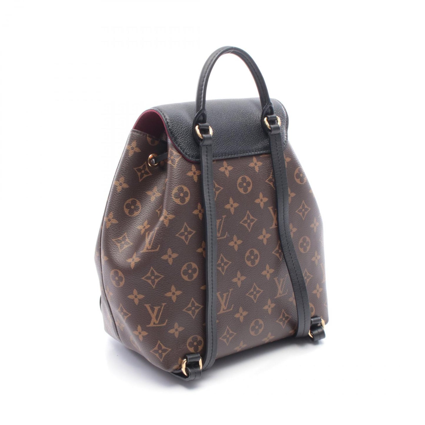 モンスリ NM PM モノグラム バックパック リュックサック PVC レザー ブラウン ブラック ルイヴィトン バッグ LOUIS VUITTON