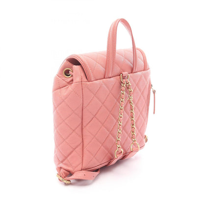 CCフィリグリー マトラッセ バックパック リュックサック キャビアスキン コーラルピンク ゴールド金具 シャネル バッグ CHANEL