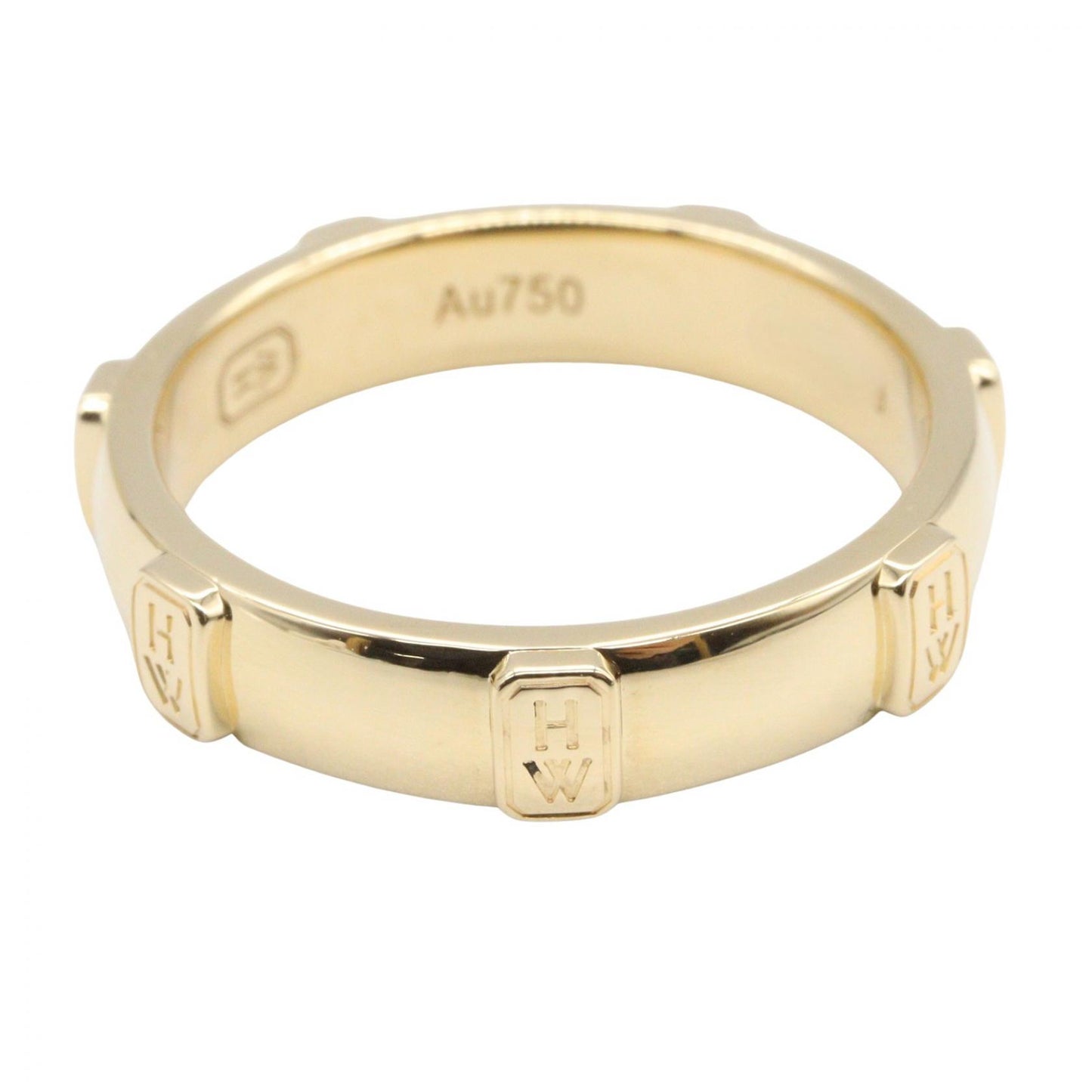 HWロゴ 1PD リング リング 指輪 K18YG ダイヤモンド イエローゴールド クリア ハリーウィンストン アクセサリー Harry Winston