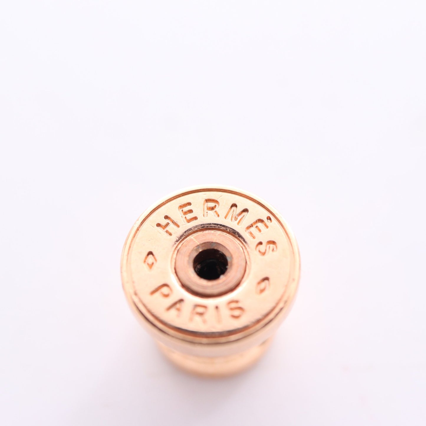 アテナ GM ピアス ピンクゴールド グレーブラウン エルメス アクセサリー HERMES