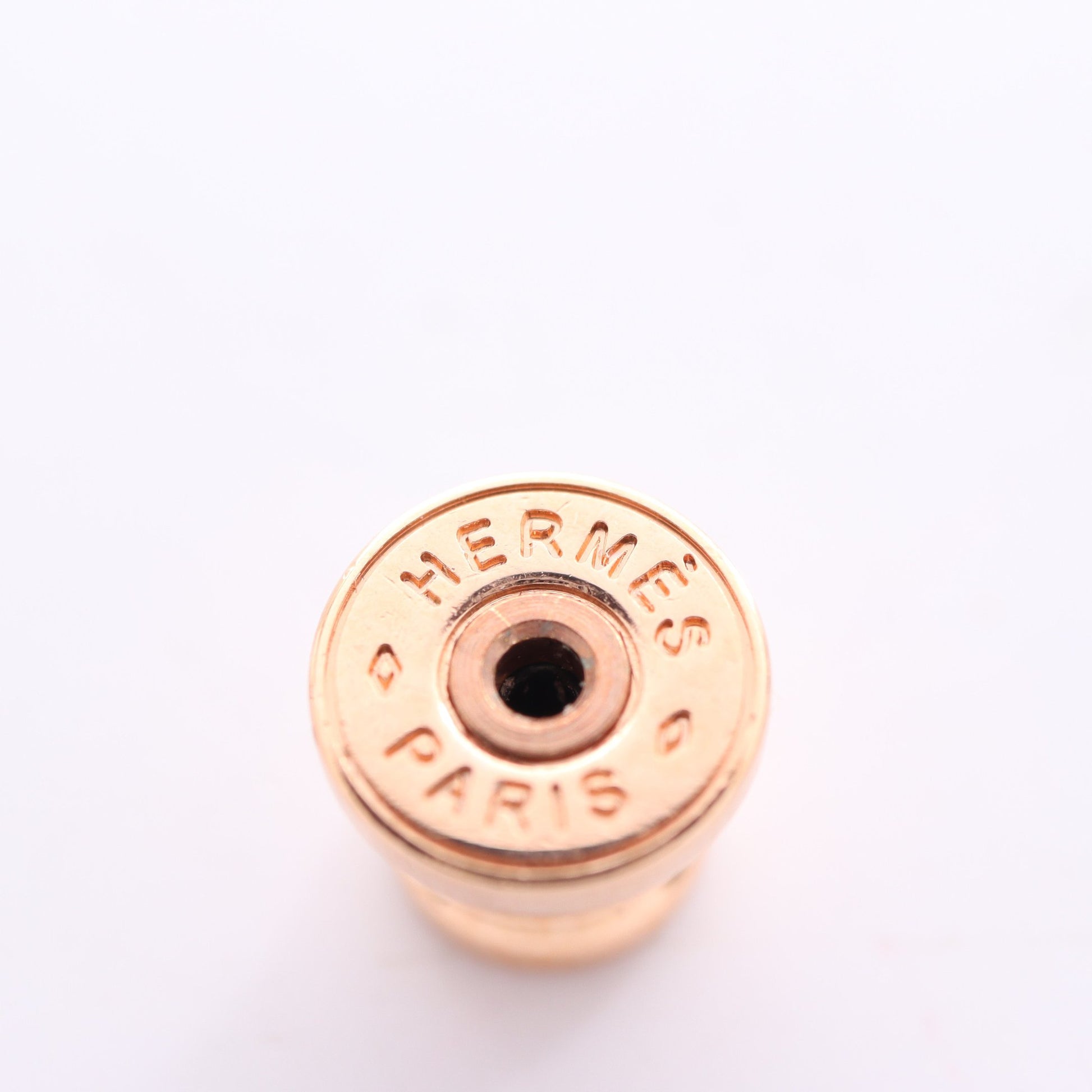 アテナ GM ピアス ピンクゴールド グレーブラウン エルメス アクセサリー HERMES