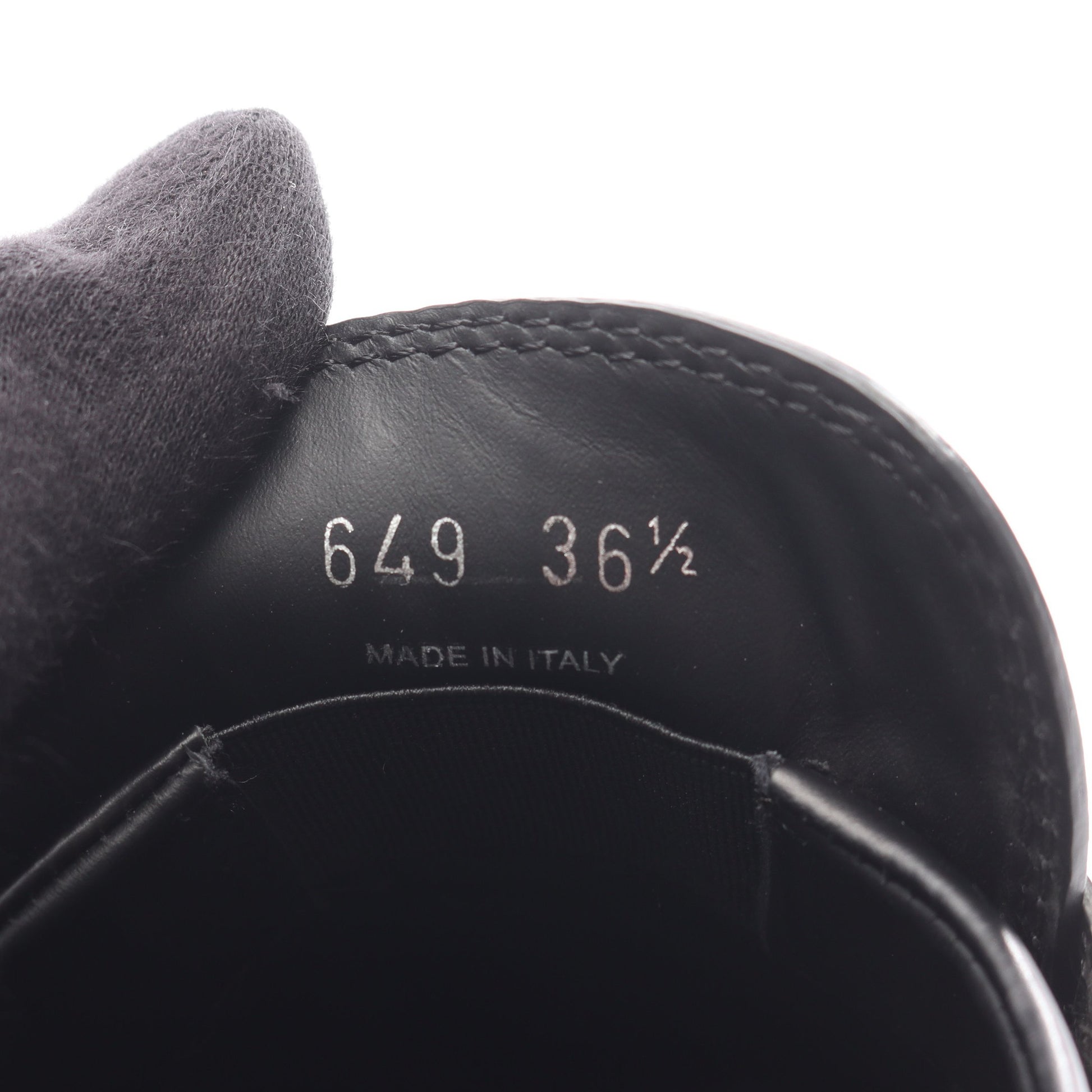モノリス ブラッシュドレザー ローファー レザー ブラック プラダ シューズ PRADA