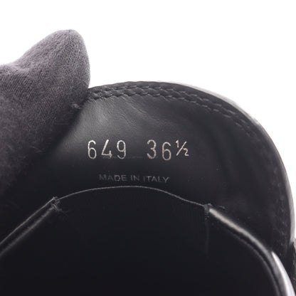 モノリス ブラッシュドレザー ローファー レザー ブラック プラダ シューズ PRADA