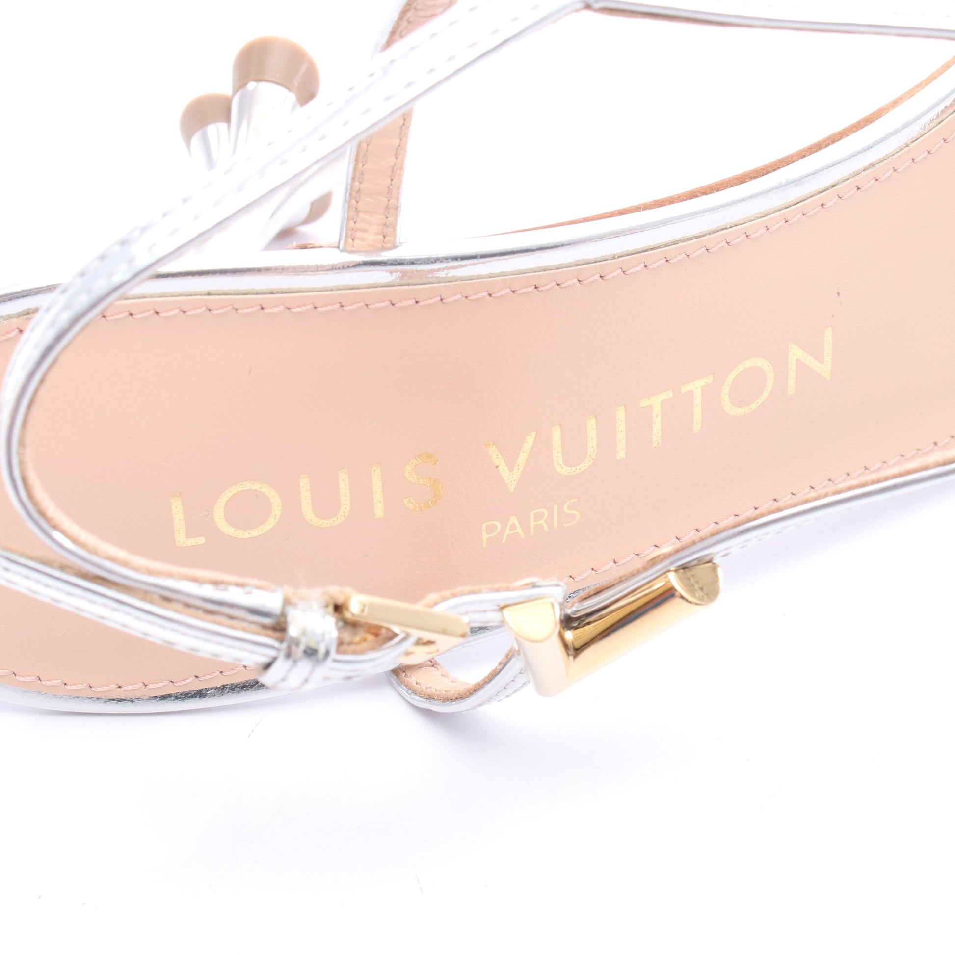 LVヴォルト ブロッサム サンダル レザー シルバー ルイヴィトン シューズ LOUIS VUITTON