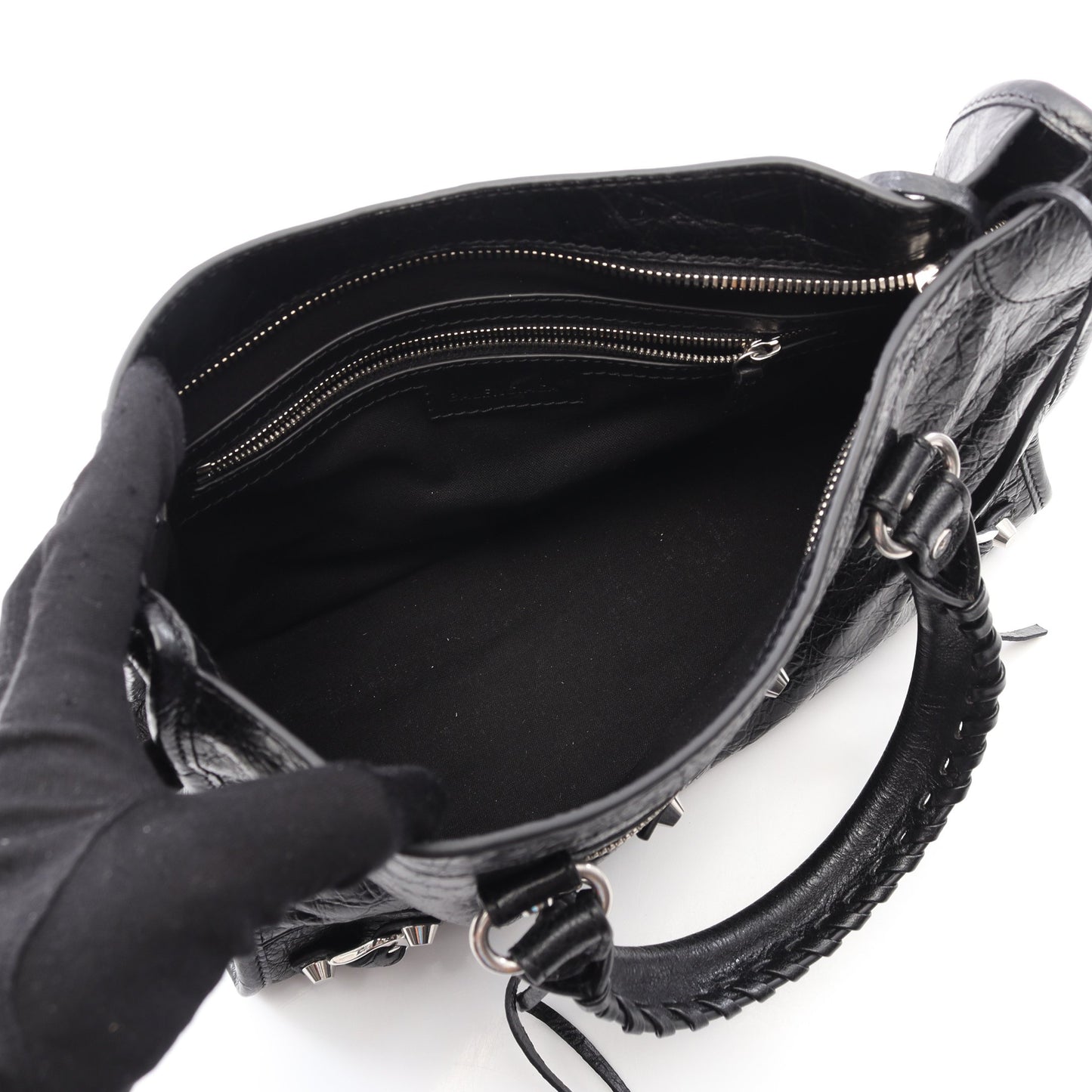 Le City Small ル シティ スモール ハンドバッグ レザー ブラック 2WAY バレンシアガ