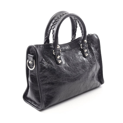Le City Small ル シティ スモール ハンドバッグ レザー ブラック 2WAY バレンシアガ
