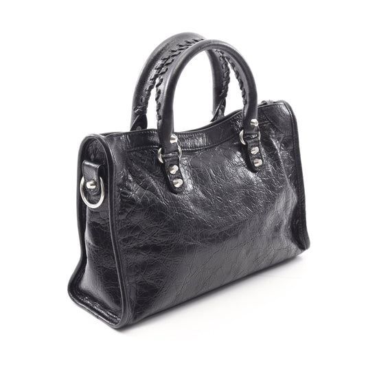 Le City Small ル シティ スモール ハンドバッグ レザー ブラック 2WAY バレンシアガ
