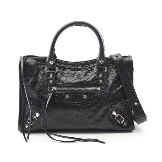 Le City Small ル シティ スモール ハンドバッグ レザー ブラック 2WAY バレンシアガ