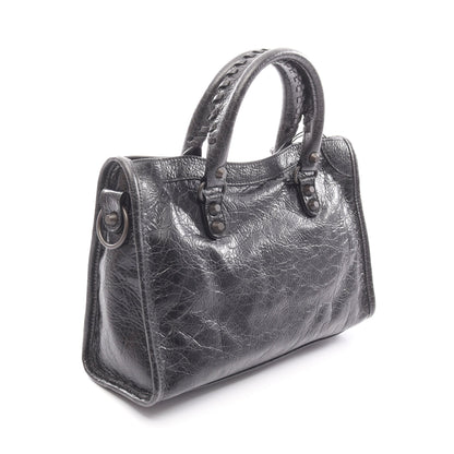 Le City Small ル シティ スモール ハンドバッグ レザー ブラック 2WAY バレンシアガ