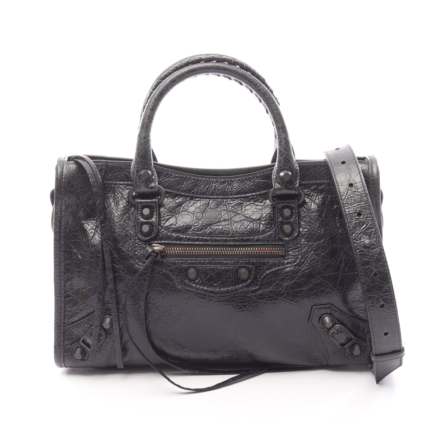 Le City Small ル シティ スモール ハンドバッグ レザー ブラック 2WAY バレンシアガ