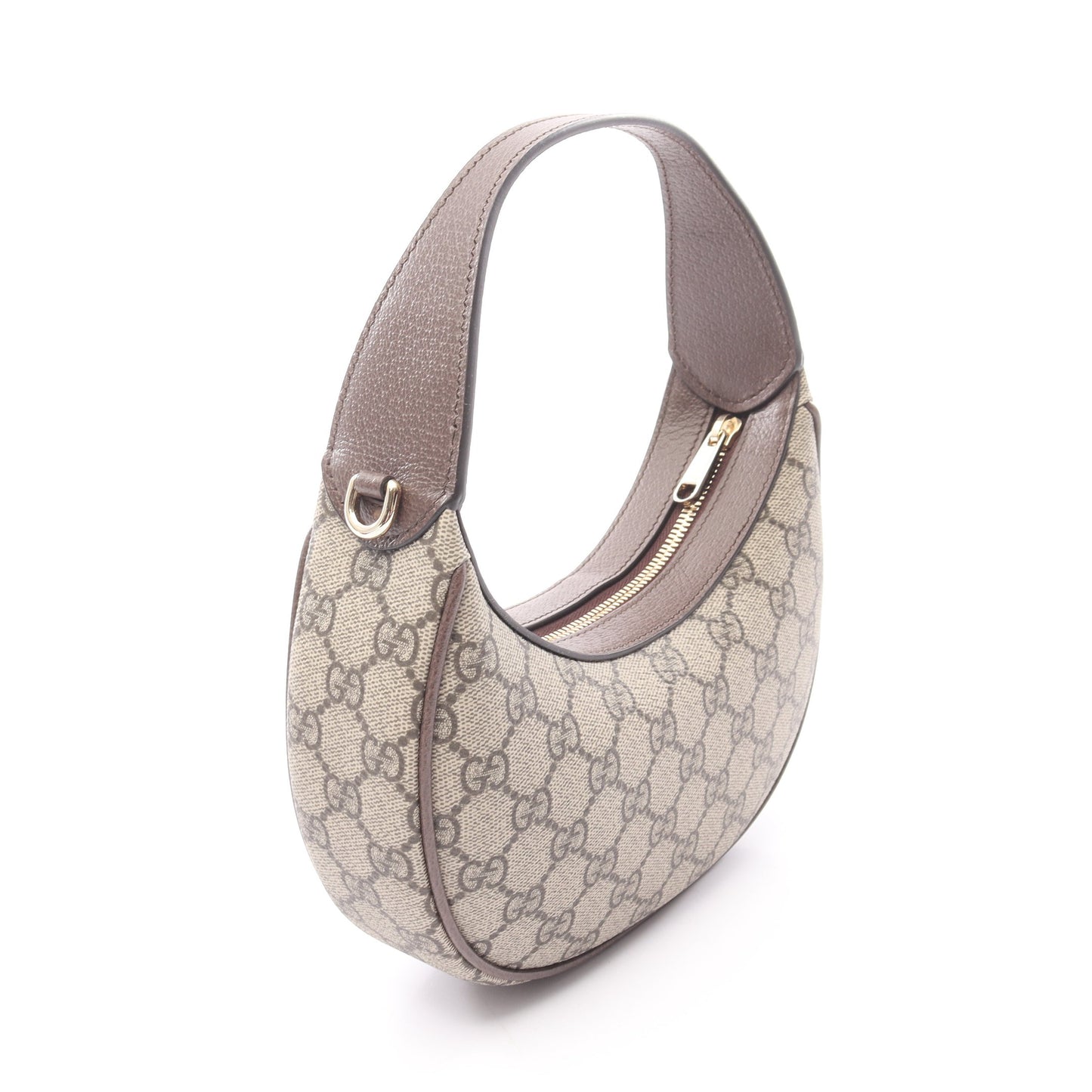 オフィディア スモール GGスプリーム ハンドバッグ PVC レザー ベージュ ダークブラウン マルチカラー 2WAY グッチ