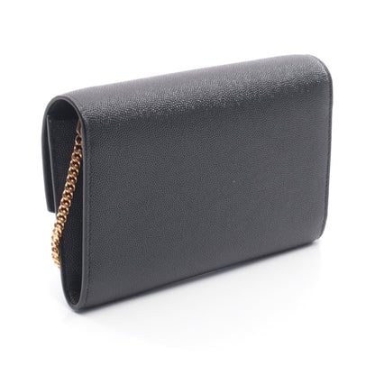 アップタウン チェーンウォレット レザー ブラック サンローランパリ