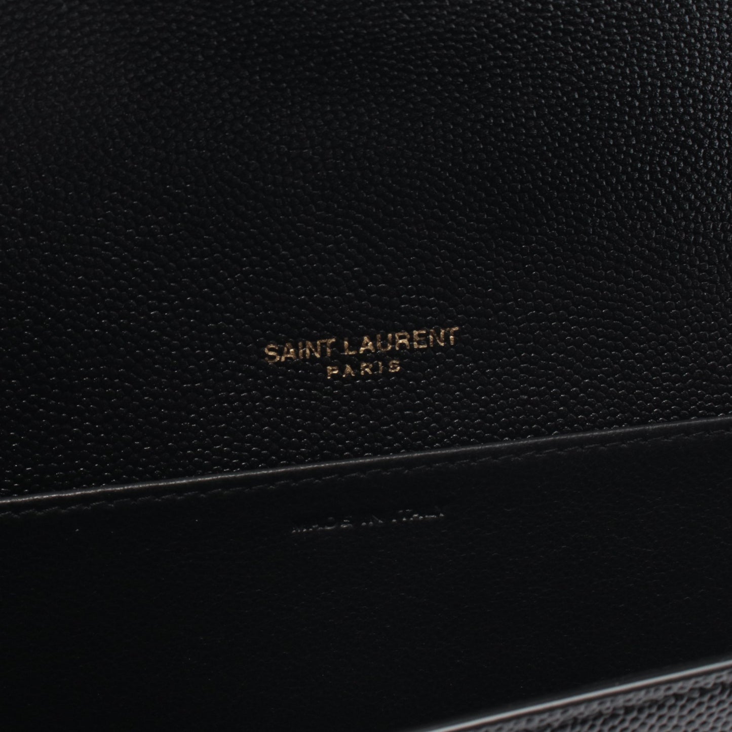 アップタウン チェーンウォレット レザー ブラック サンローランパリ