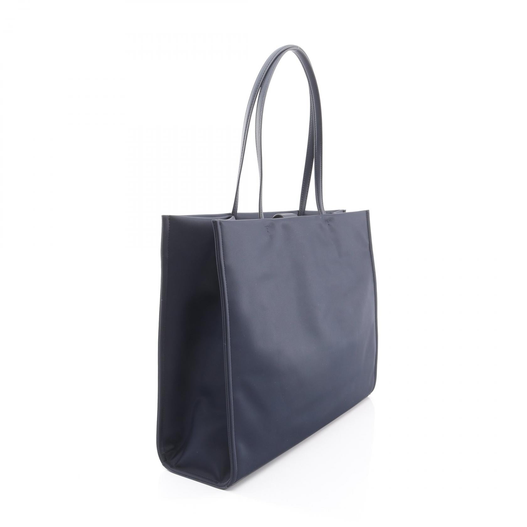 ELLA TOTE ショルダーバッグ トートバッグ ナイロン レザー ネイビー 