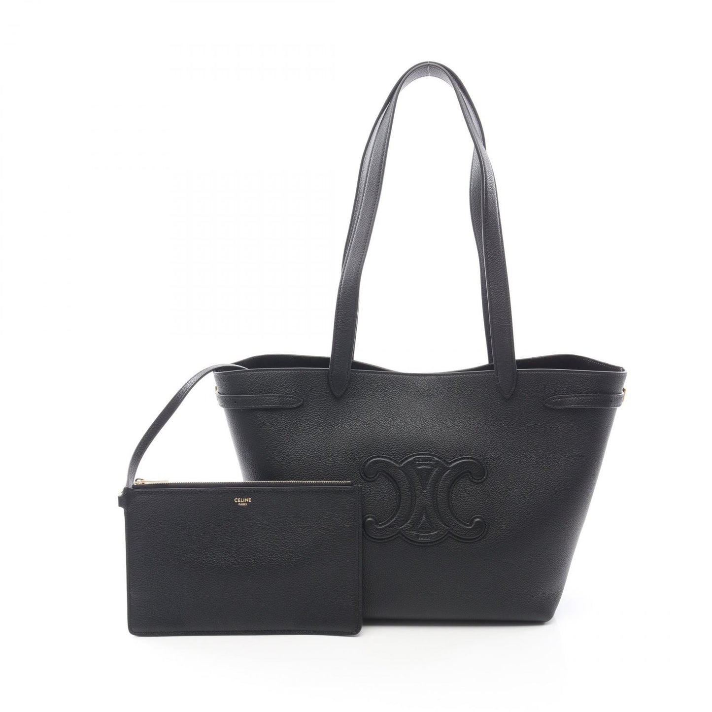 スモール カバ アナイス キュイル トリオンフ ショルダーバッグ トートバッグ レザー ブラック セリーヌ バッグ CELINE