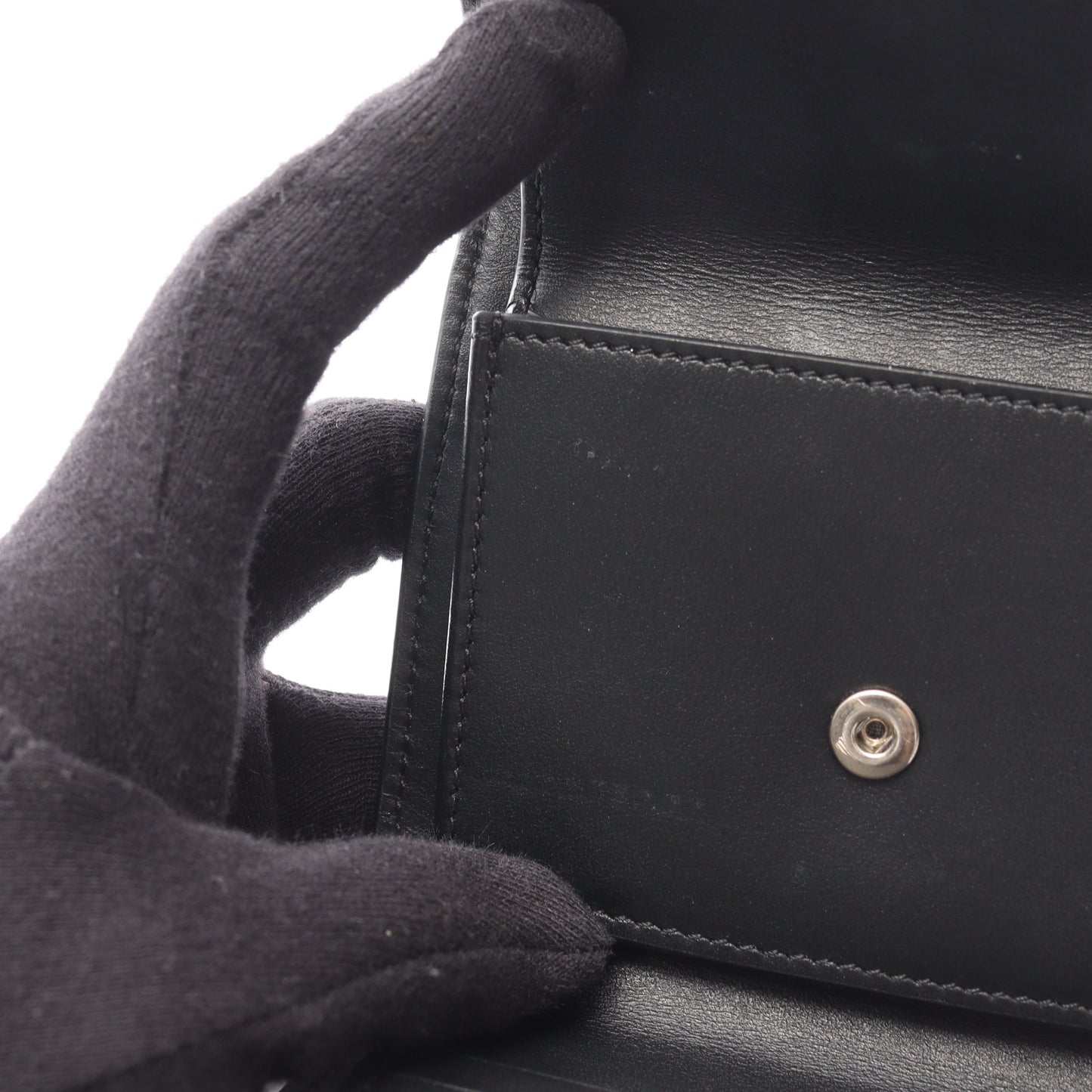 スモールトリフォールドウォレット 三つ折り財布 レザー ブラック セリーヌ 財布・小物 CELINE