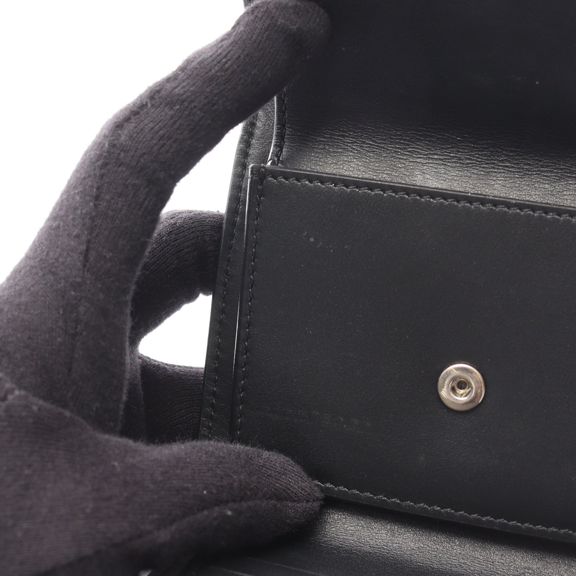 スモールトリフォールドウォレット 三つ折り財布 レザー ブラック セリーヌ 財布・小物 CELINE