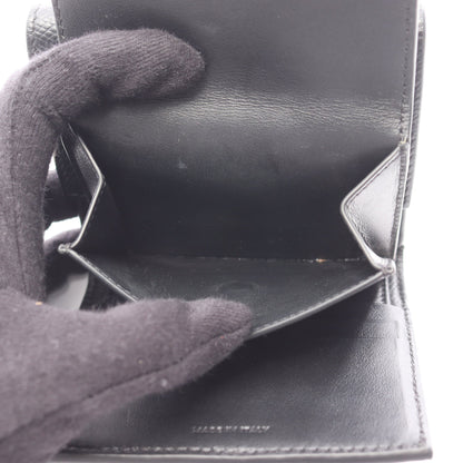 スモールトリフォールドウォレット 三つ折り財布 レザー ブラック セリーヌ 財布・小物 CELINE