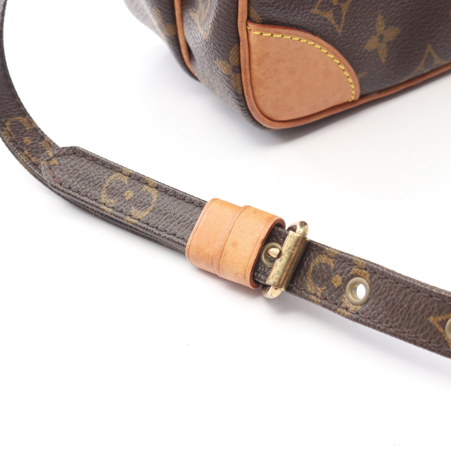 アマゾン モノグラム ショルダーバッグ PVC レザー ブラウン ルイヴィトン バッグ LOUIS VUITTON