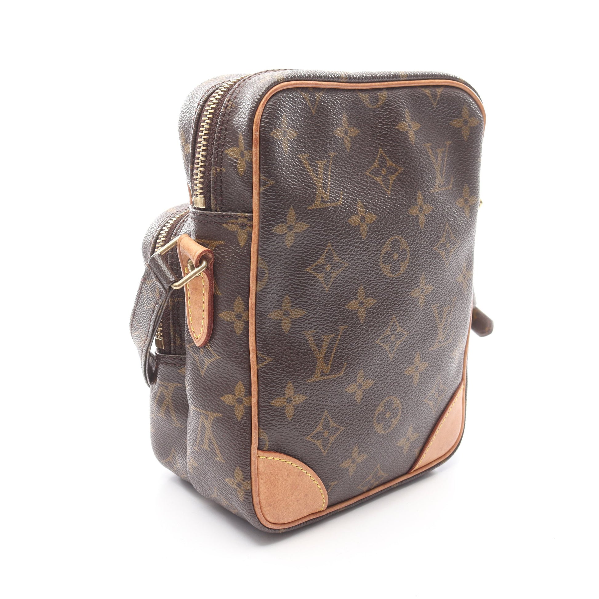 アマゾン モノグラム ショルダーバッグ PVC レザー ブラウン ルイヴィトン バッグ LOUIS VUITTON