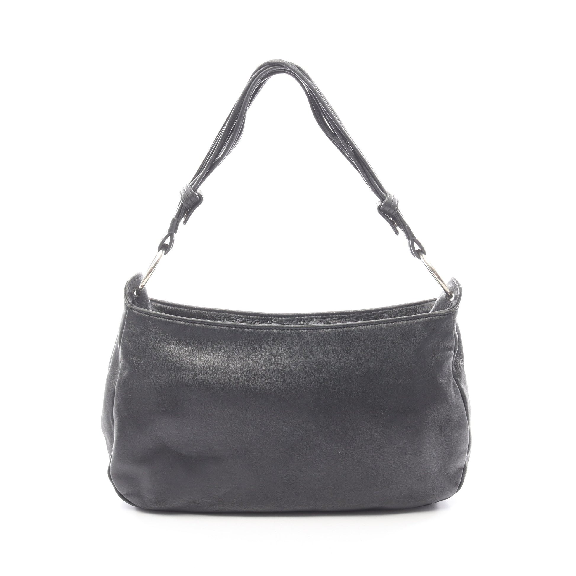 アナグラム ワンショルダーバッグ レザー ブラック ロエベ バッグ LOEWE