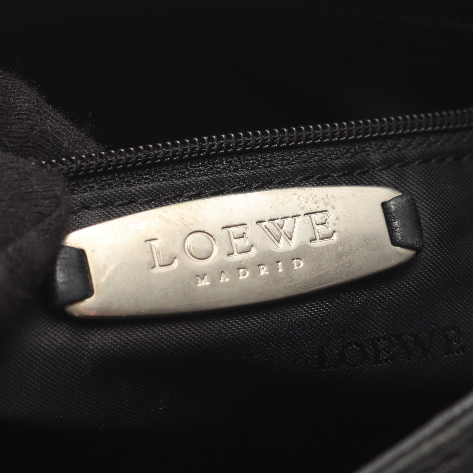 アナグラム ワンショルダーバッグ レザー ブラック ロエベ バッグ LOEWE