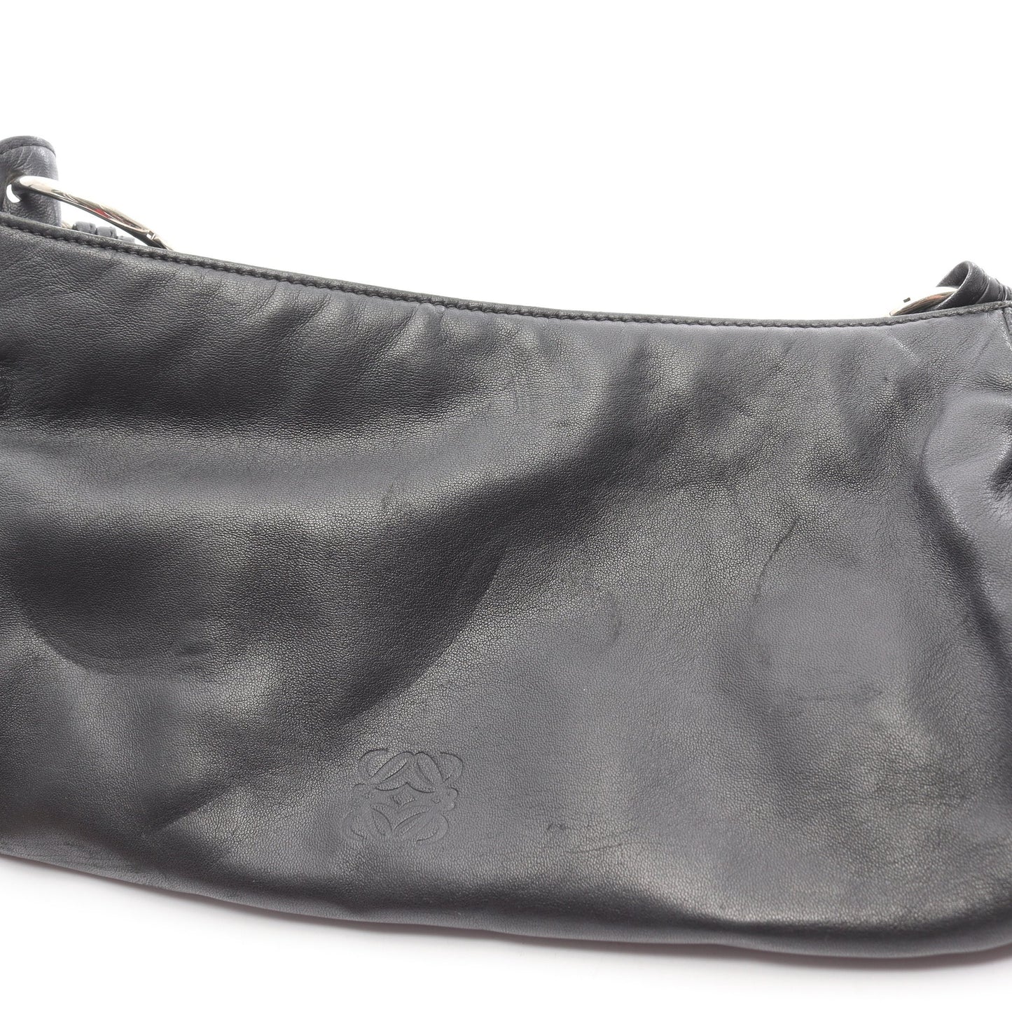 アナグラム ワンショルダーバッグ レザー ブラック ロエベ バッグ LOEWE