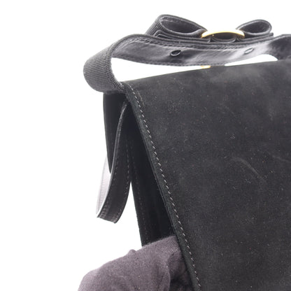 ヴァラリボン 2WAY ハンドバッグ スエード ブラック サルヴァトーレフェラガモ バッグ Salvatore Ferragamo