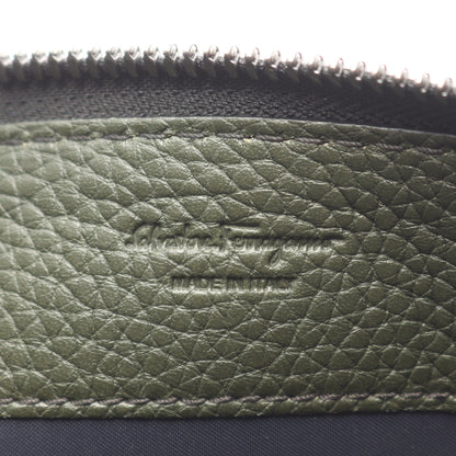 クラッチバッグ セカンドバッグ レザー ダークグリーン サルヴァトーレフェラガモ バッグ Salvatore Ferragamo