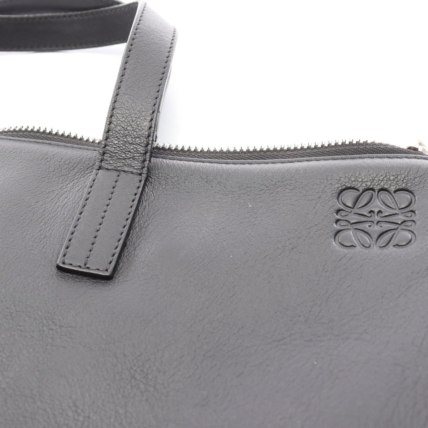 アナグラム ビジネスバッグ ブリーフケース レザー ブラック ロエベ バッグ LOEWE