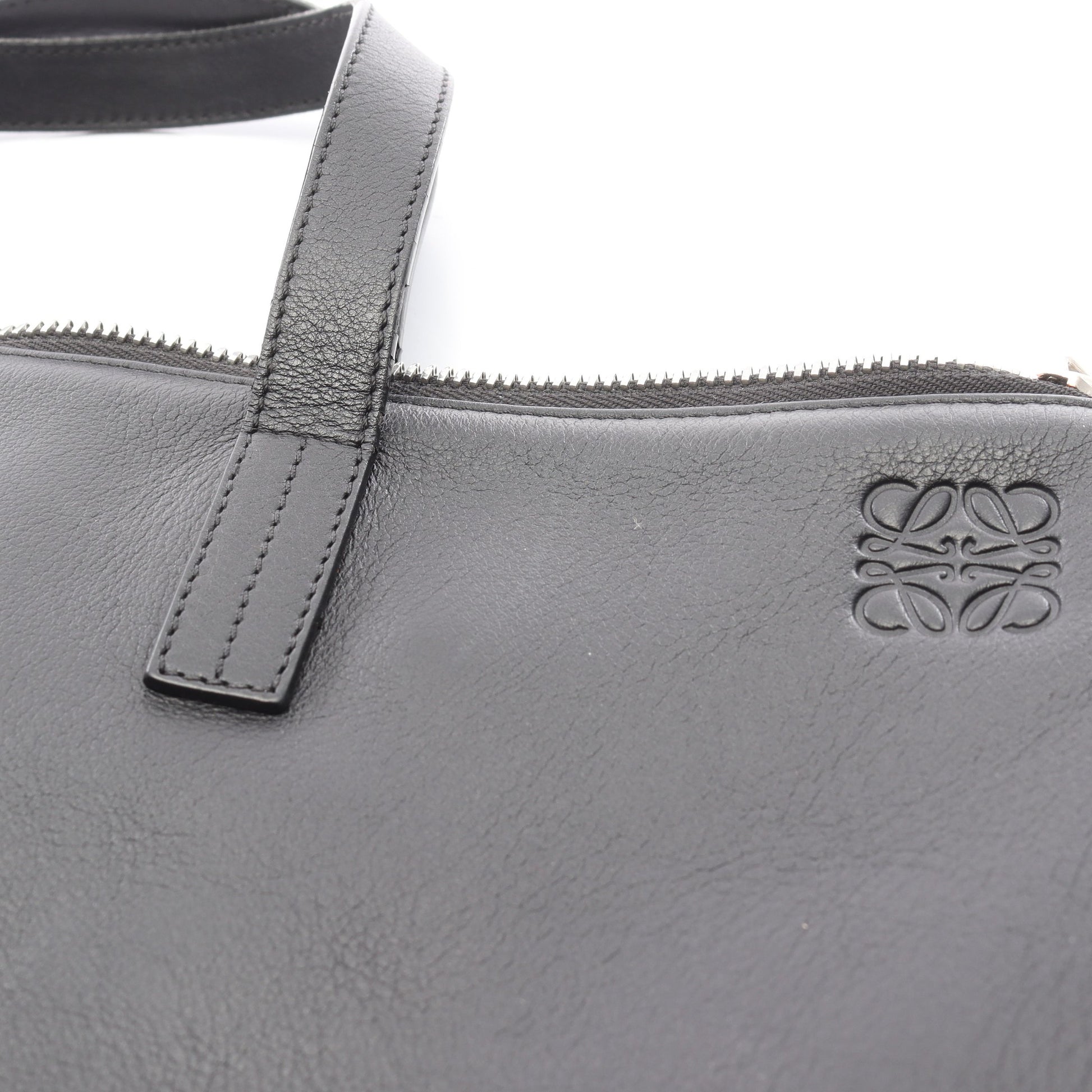 アナグラム ビジネスバッグ ブリーフケース レザー ブラック ロエベ バッグ LOEWE