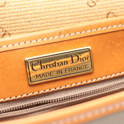 CDロゴ ショルダーバッグ PVC レザー グレーブラウン ライトブラウン クリスチャンディオール バッグ Christian Dior
