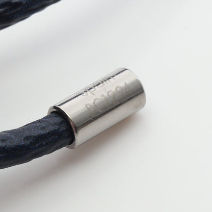 LVグラディエント ブレスレット PVC ネイビー シルバー ルイヴィトン アクセサリー LOUIS VUITTON