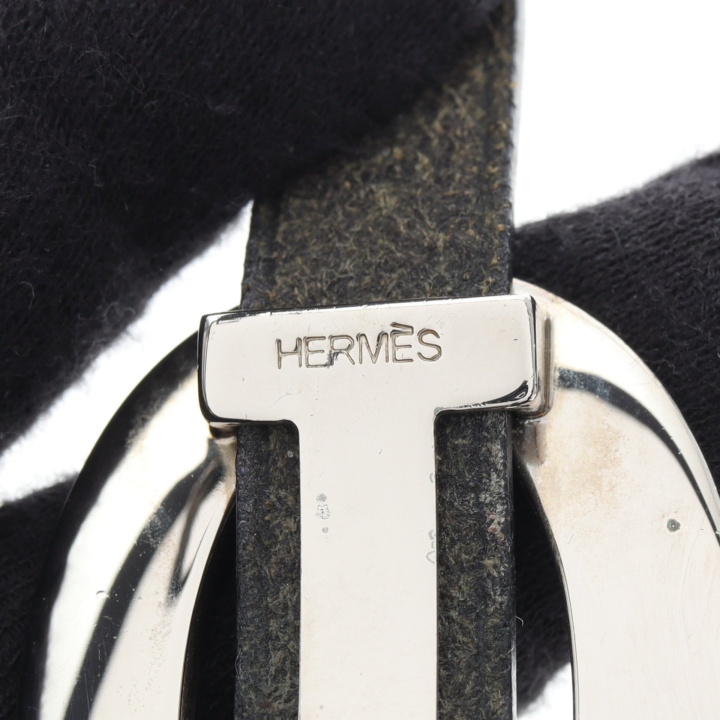 ドゥブルトゥール ブレスレット ヴォースイフト ブラック シルバー □J刻 エルメス アクセサリー HERMES