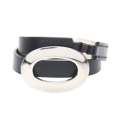 ドゥブルトゥール ブレスレット ヴォースイフト ブラック シルバー □J刻 エルメス アクセサリー HERMES