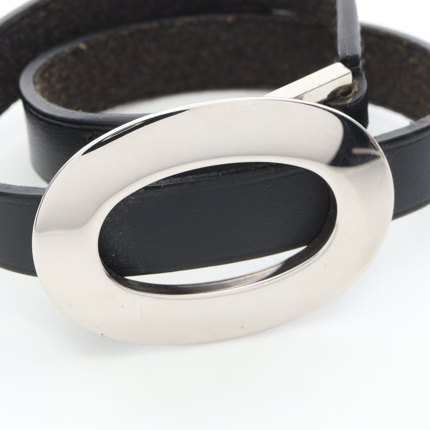 ドゥブルトゥール ブレスレット ヴォースイフト ブラック シルバー □J刻 エルメス アクセサリー HERMES