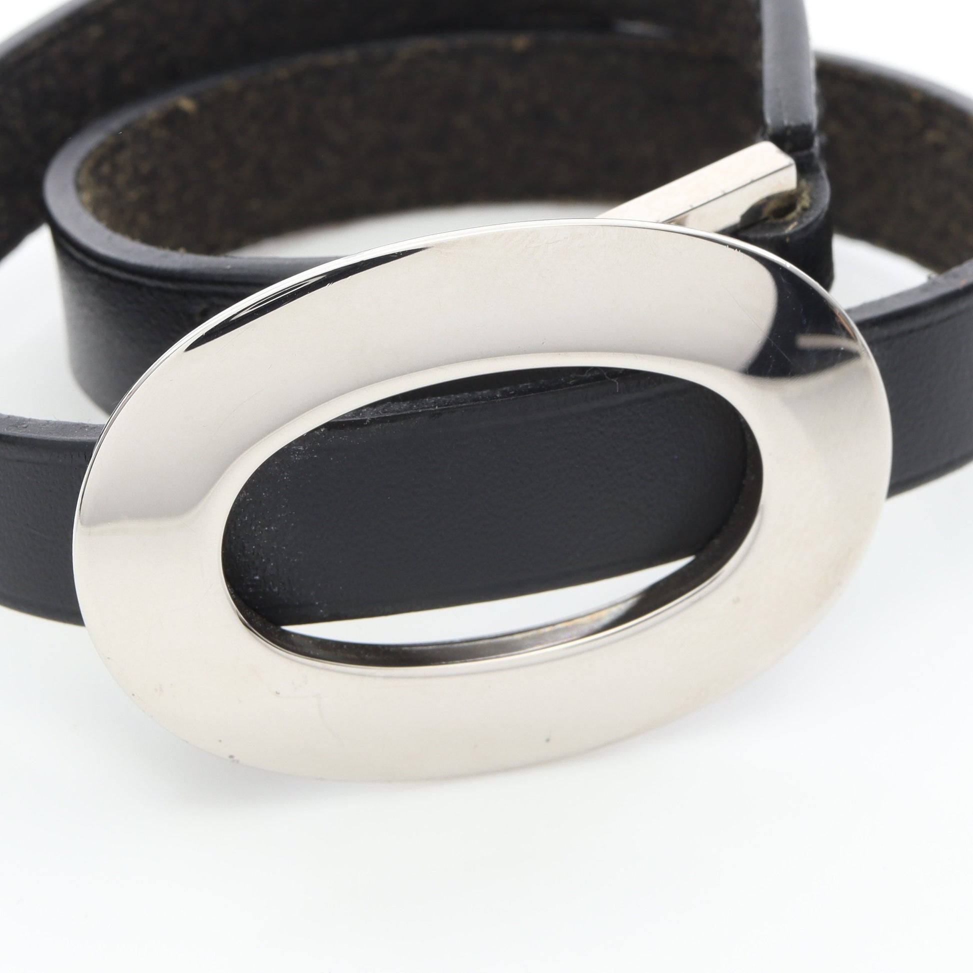 ドゥブルトゥール ブレスレット ヴォースイフト ブラック シルバー □J刻 エルメス アクセサリー HERMES