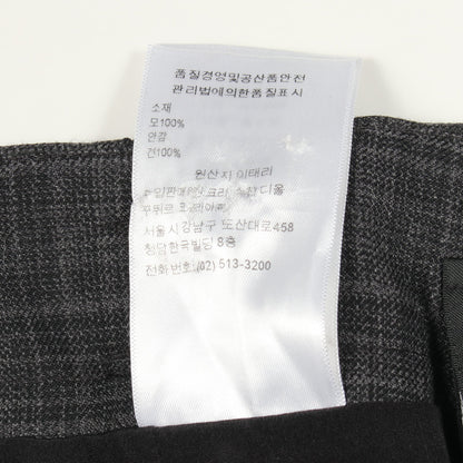 チャック柄 パンツ ウール ダークグレー クリスチャンディオール ボトムス Christian Dior