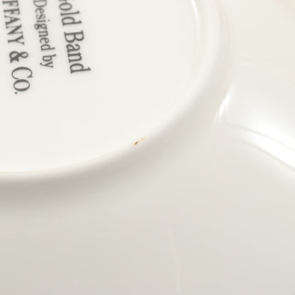 ゴールドバンド ティーカップ&ソーサー 2客セット 食器 陶器 ホワイト ゴールド ティファニー 財布・小物 TIFFANY & Co.