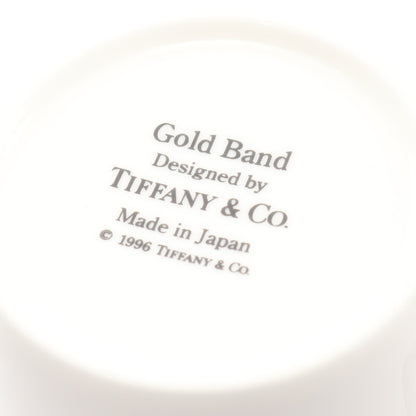 ゴールドバンド ティーカップ&ソーサー 2客セット 食器 陶器 ホワイト ゴールド ティファニー 財布・小物 TIFFANY & Co.