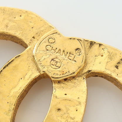 ココマーク ブローチ GP ラインストーン ゴールド クリア ヴィンテージ シャネル アクセサリー CHANEL