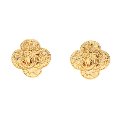 ココマーク フラワー イヤリング GP ゴールド 95A シャネル アクセサリー CHANEL